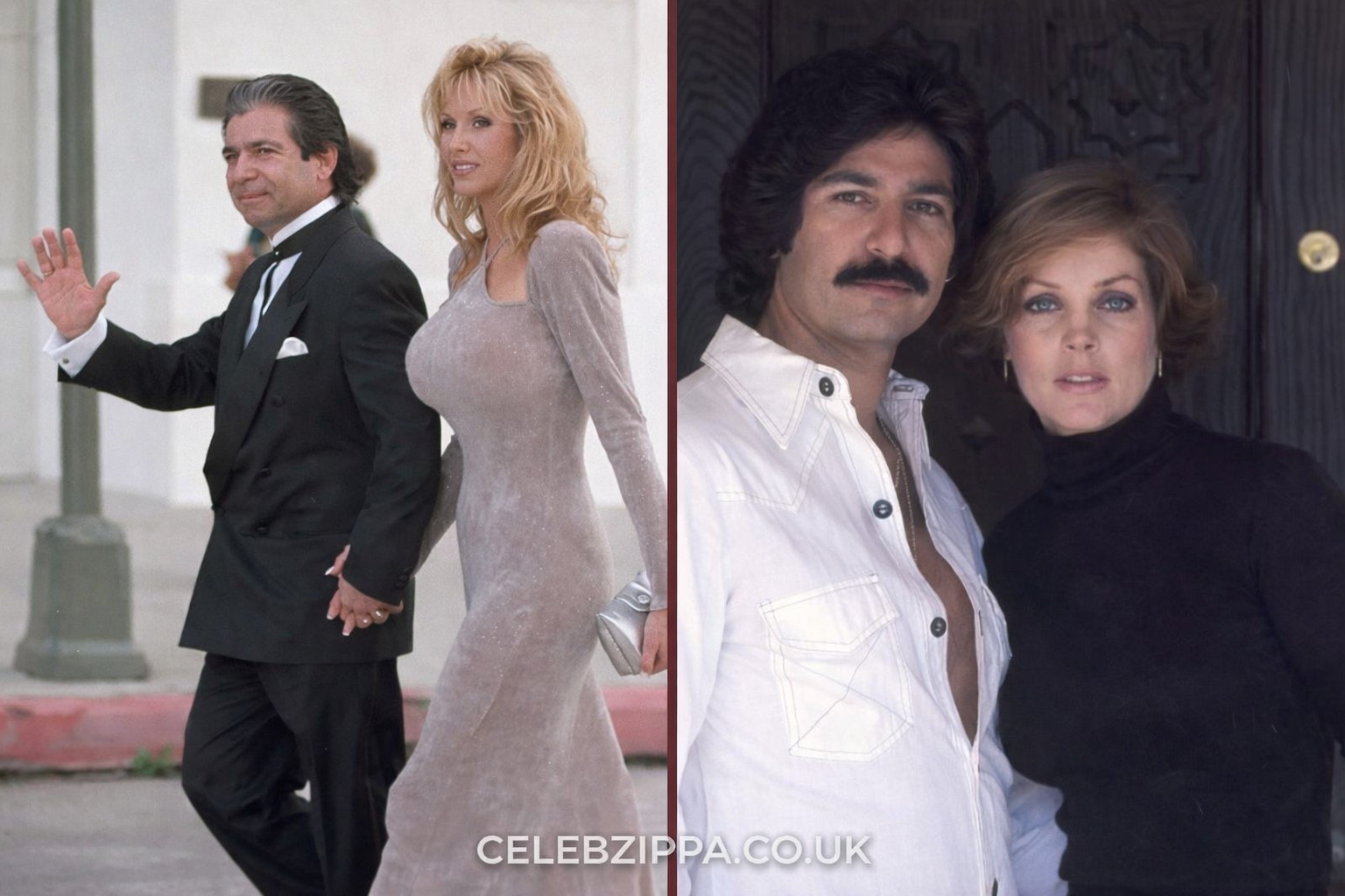 Jan Ashley with Robert Kardashian Sr. and a portrait with her first husband John Ashley